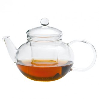  MIKO (G) heat resistant glass teapot with lid and glass strainer 0,8 L