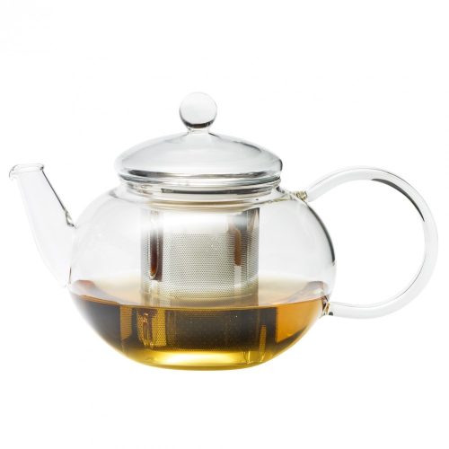 MIKO (S) heat resistant glass teapot with lid and stainless steel strainer 0,8 L