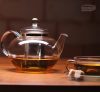 MIKO (S) heat resistant glass teapot with lid and stainless steel strainer 0,8 L