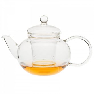   MIKO (LA) heat resistant glass teapot with lid and premium glass strainer 0,8 L