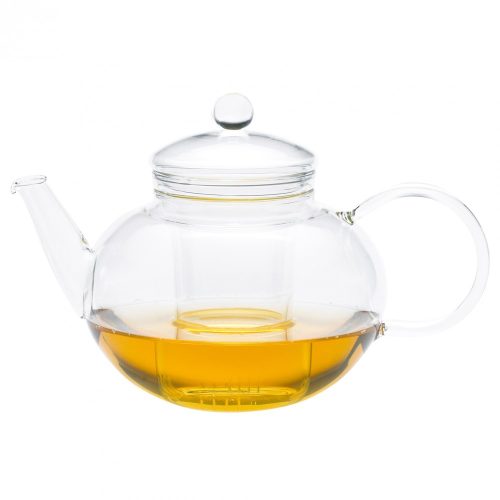 MIKO (G) heat resistant glass teapot with lid and glass strainer 1,2 L