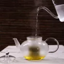 MIKO (G) heat resistant glass teapot with lid and glass strainer 1,2 L