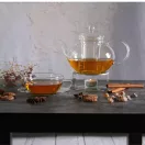 MIKO (G) heat resistant glass teapot with lid and glass strainer 1,2 L