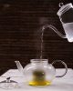 MIKO (G) heat resistant glass teapot with lid and glass strainer 2 L