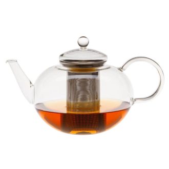   MIKO (S) heat resistant glass teapot with lid and stainless steel strainer 2 L