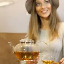 MIKO (S) hőálló üveg teáskanna, kiegészítőkkel 2 L