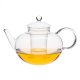 MIKO (G) heat resistant glass teapot with lid, safety handle and glass strainer 2 L