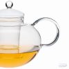 MIKO (G) heat resistant glass teapot with lid, safety handle and glass strainer 2 L