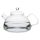 NOVA heat resistant glass water kettle 1,2 L, with glass lid