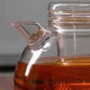 NOVA (G) heat resistant glass teapot with lid and glass strainer 1,2 L