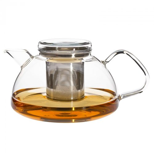NOVA (S) heat resistant glass teapot with lid and stainless steel strainer 1,2 L