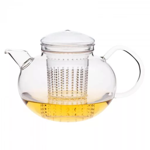 SOMA (P) heat resistant glass teapot with lid and plastic strainer 1,2 L