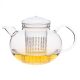 SOMA (P) heat resistant glass teapot with lid and plastic strainer 1,2 L