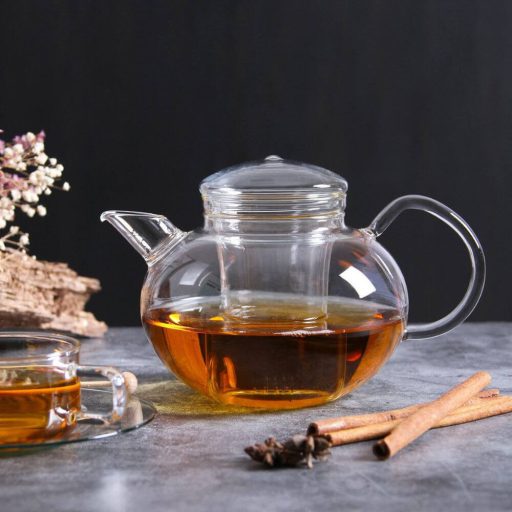 SOMA (G) heat resistant glass teapot with lid and glass strainer 1,2 L
