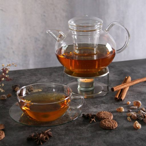 SOMA (G) heat resistant glass teapot with lid and glass strainer 1,2 L