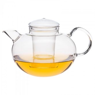   SOMA (G) heat resistant glass teapot with lid, safety handle and glass strainer 2 L
