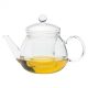 PRETTY TEA I (G) hőálló üveg teáskanna, kiegészítőkkel 0,5 L