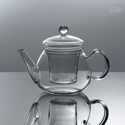 PRETTY TEA I (G) heat resistant glass teapot with lid and glass strainer 0,5 L