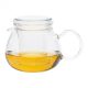 PRETTY TEA II (G) heat resistant glass teapot with lid and glass strainer 0,5 L