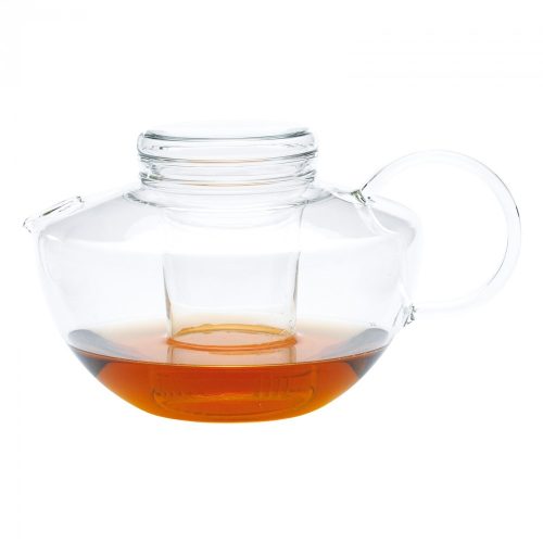 KANDO (G) heat resistant glass teapot with lid and glass strainer 1,2 L