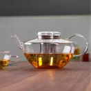 OPUS (S) heat resistant glass teapot with lid and stainless steel strainer 1,2 L