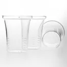 OPUS (LA) heat resistant glass teapot with lid and premium glass strainer 1,2 L