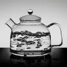 CLASSIC heat resistant glass water kettle 1,75 L, with glass lid