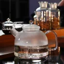 CLASSIC heat resistant glass water kettle 1,75 L, with glass lid