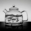 CLASSIC heat resistant glass water kettle 1,75 L, with glass lid