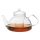 THEO (G) heat resistant glass teapot with lid and glass strainer 1,2 L