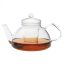 THEO (G) heat resistant glass teapot with lid and glass strainer 1,2 L