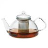 THEO (S) heat resistant glass teapot with lid and stainless steel strainer 1,2 L