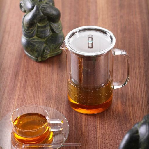 PISA hőálló üveg teáskanna, kiegészítőkkel 600 ml