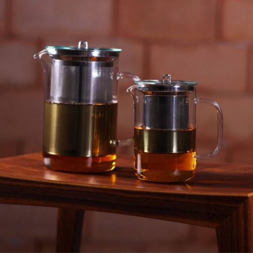 PISA hőálló üveg teáskanna, kiegészítőkkel 600 ml