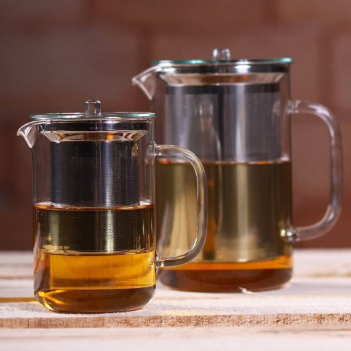 PISA hőálló üveg teáskanna, kiegészítőkkel 600 ml