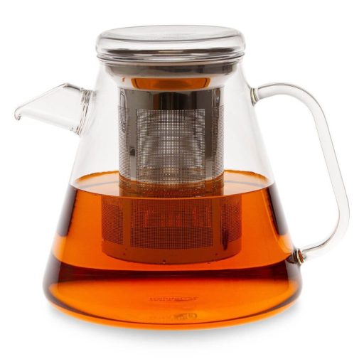 Teáskanna VESUV üvegtetővel és fém szűrővel 1,1 L