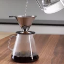 BARI heat resistant glass coffee pot 1,3 L