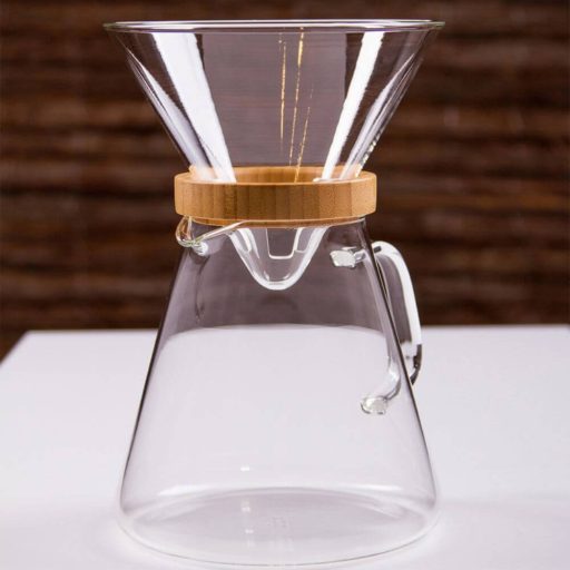 POUR OVER BARI (LA) csepegtetős üveg kávékészítő, kiegészítőkkel 1,3 L