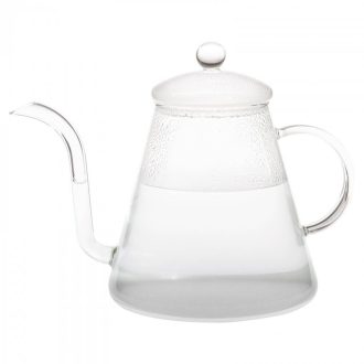   POUR OVER hőálló üveg vízforraló kanna gombos tetővel 1,2 L