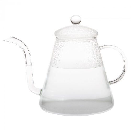POUR OVER heat resistant water kettle with glass lid 1,2 L