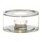 Tea warmer of stainles steel with candle holder 120mm