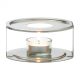 Tea warmer of stainles steel with candle holder 120mm