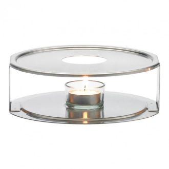 Tea warmer of stainles steel with candle holder 170mm
