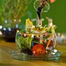 JUMBO heat resistant glass cup wit saucer 0,4 L