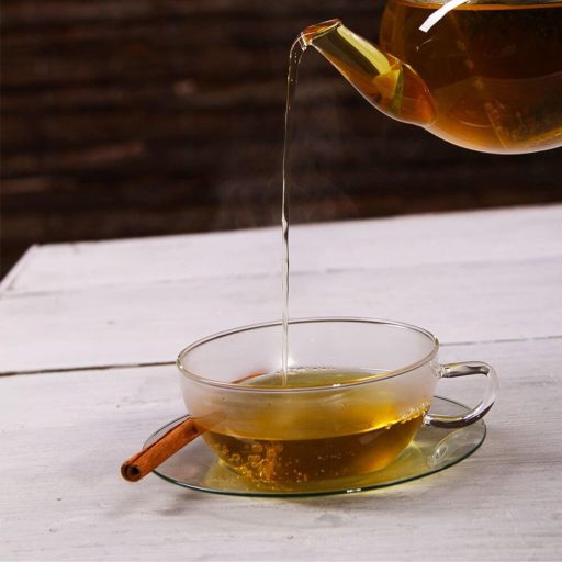 MEDIO heat resistant glass cup wit saucer 0,3 L