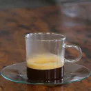 COSTA G Coffee glass 0,15 L, with glass saucer (2pcs/box)