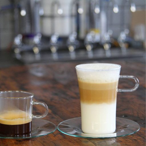 COSTA G Coffee glass 0,3 L, with glass saucer (2pcs/box)