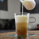 COSTA G Coffee glass 0,3 L, with glass saucer (2pcs/box)