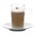COSTA C Coffee glass 250ml, with porcelain saucer