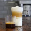 COSTA C Coffee glass 0,3 L, with porcelain saucer